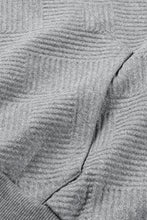 Load image into Gallery viewer, Light Grey Textured Snap Buttons Pullover Plus Size Sweatshirt
