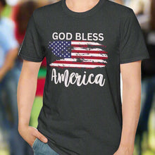Load image into Gallery viewer, Patriotic Unisex Softstyle T-Shirt | USA Flag Tee | Independence Day, Memorial Day, Gift for Veterans, Casual Wear, Summer Style