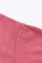 Load image into Gallery viewer, Strawberry Pink Ribbed Corduroy Oversized Sweatshirt