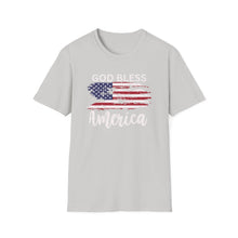 Load image into Gallery viewer, Patriotic Unisex Softstyle T-Shirt | USA Flag Tee | Independence Day, Memorial Day, Gift for Veterans, Casual Wear, Summer Style