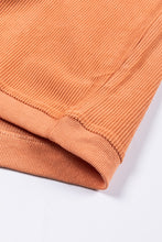 Load image into Gallery viewer, Orange Ribbed Corduroy Oversized Sweatshirt