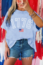 Load image into Gallery viewer, Myosotis 1776 American Flag Print Oversized Tee