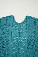 Load image into Gallery viewer, Lapis Mix Pattern Hollowed Knit Open Front Cardigan