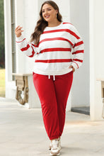 Load image into Gallery viewer, Light French Beige Drop Shoulder Pullover and Jogger Pants Set