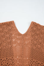 Load image into Gallery viewer, Lapis Mix Pattern Hollowed Knit Open Front Cardigan