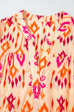 Load image into Gallery viewer, Orange Western Abstract Geometric Printed Maxi Dress