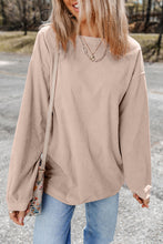 Load image into Gallery viewer, Apricot Ribbed Corduroy Oversized Sweatshirt