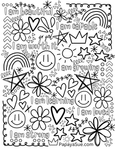 Affirmation Coloring Page