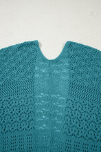Load image into Gallery viewer, Lapis Mix Pattern Hollowed Knit Open Front Cardigan