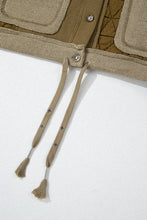 Load image into Gallery viewer, Jungle Green Quilted Textured Patchwork Loose Fit Hooded Jacket