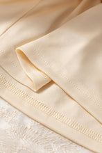 Load image into Gallery viewer, Oatmeal Embroidered Mesh Overlay Flowy Long Skirt