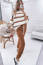Load image into Gallery viewer, Light French Beige Drop Shoulder Pullover and Jogger Pants Set