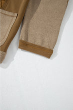 Load image into Gallery viewer, Jungle Green Quilted Textured Patchwork Loose Fit Hooded Jacket