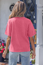 Load image into Gallery viewer, Red Independence Day Star Printed Mineral Wash T Shirt