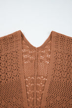 Load image into Gallery viewer, Lapis Mix Pattern Hollowed Knit Open Front Cardigan