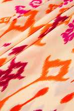 Load image into Gallery viewer, Orange Western Abstract Geometric Printed Maxi Dress