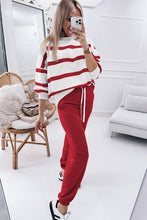 Load image into Gallery viewer, Light French Beige Drop Shoulder Pullover and Jogger Pants Set