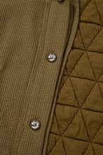 Load image into Gallery viewer, Jungle Green Quilted Textured Patchwork Loose Fit Hooded Jacket