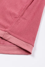 Load image into Gallery viewer, Strawberry Pink Ribbed Corduroy Oversized Sweatshirt