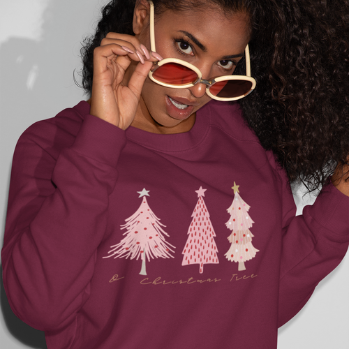 O Christmas Tree Crewneck Sweatshirt top Holiday