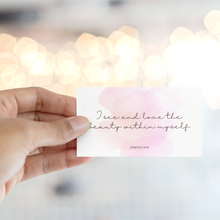 Load image into Gallery viewer, Self Love Affirmation Cards