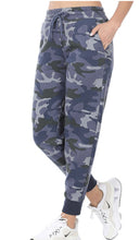 Load image into Gallery viewer, Blue Camo Joggers