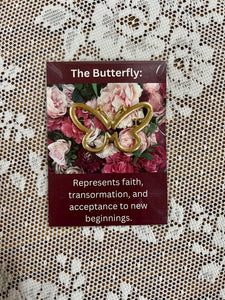 Butterfly clip and friendship card