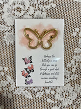 Load image into Gallery viewer, Butterfly clip and friendship card